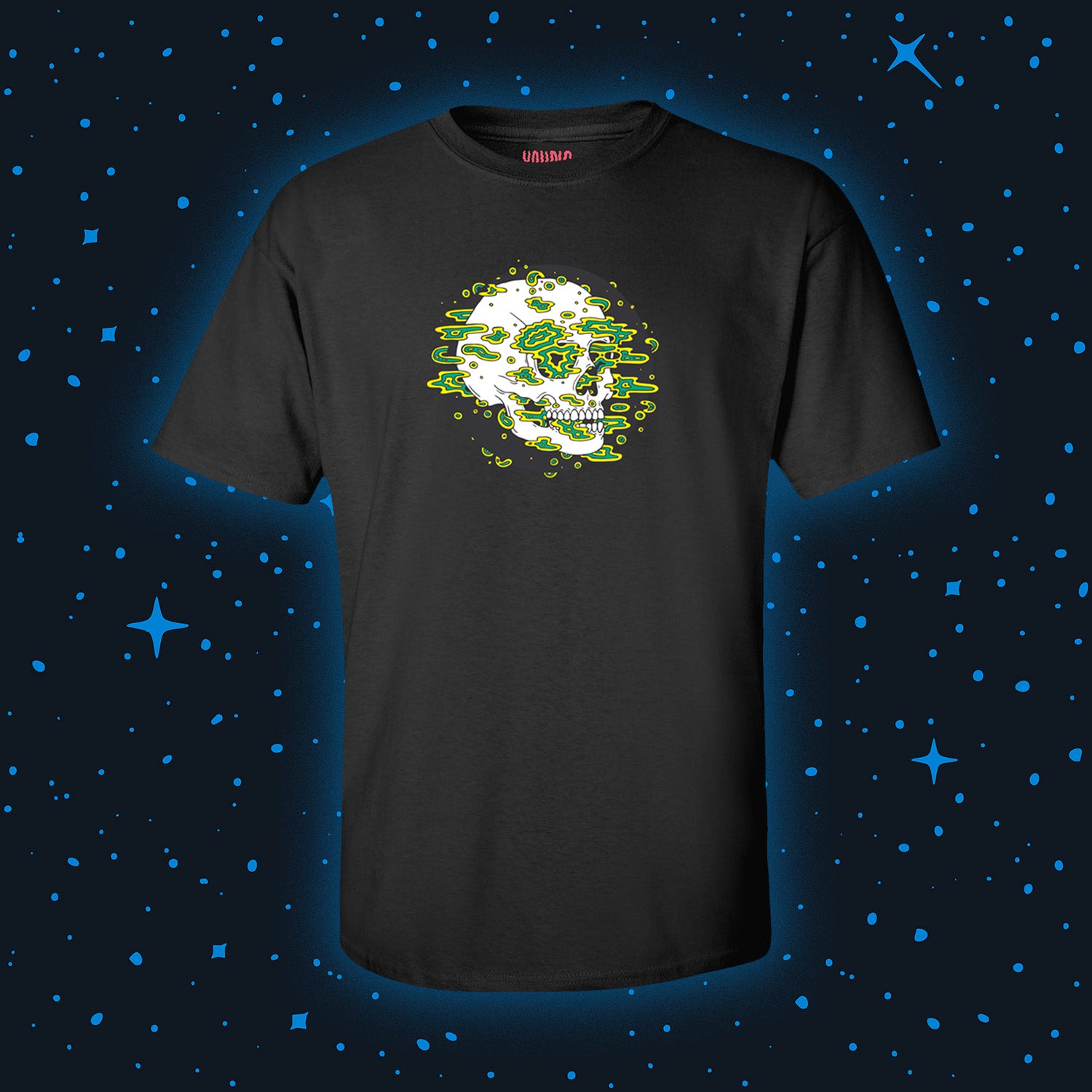 Size of Relief Skull T-Shirt