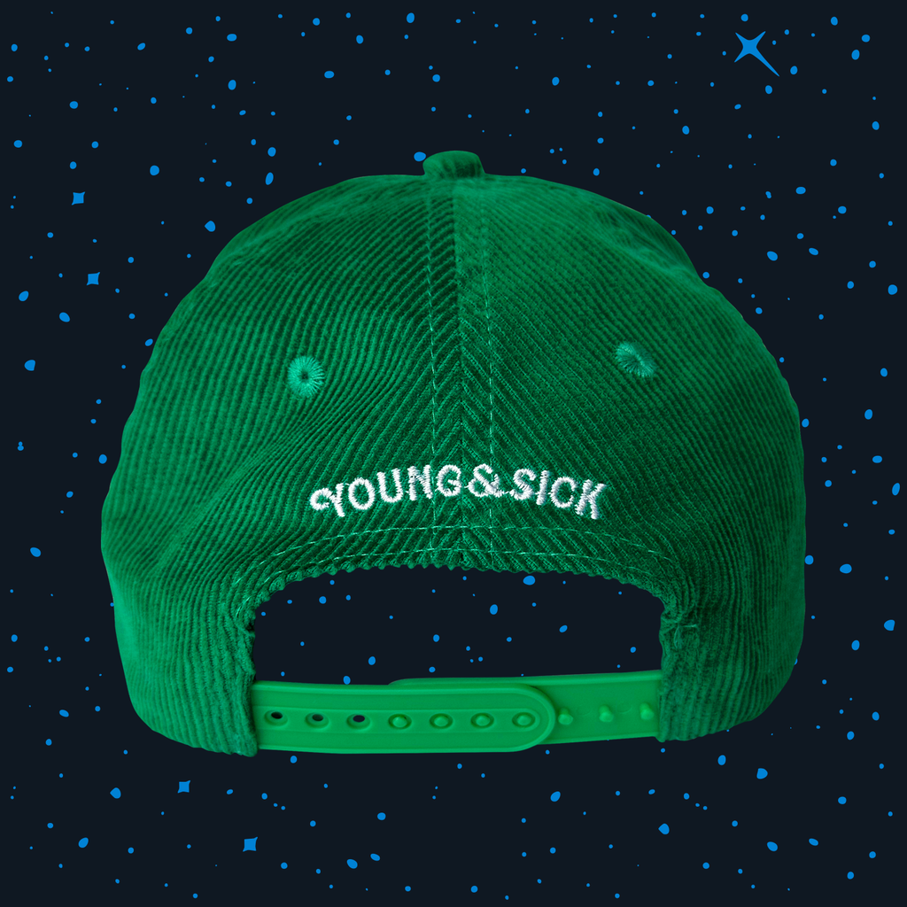 Beatie Green Corduroy Cap