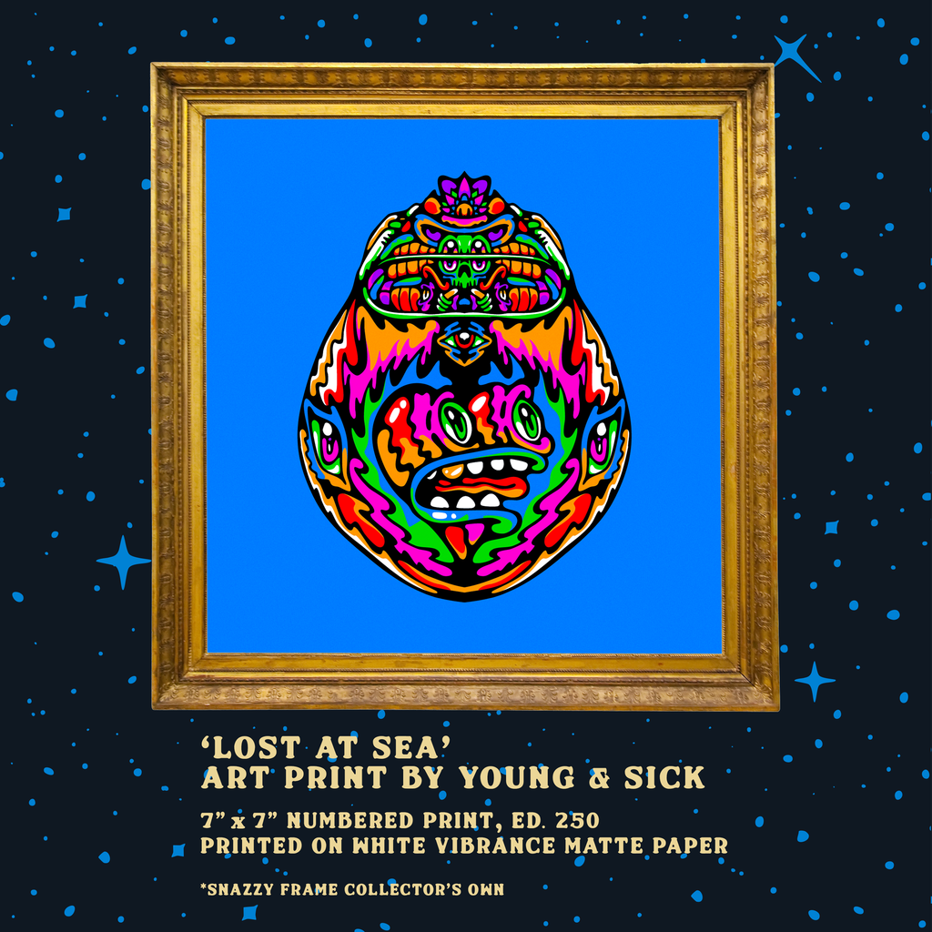 'Lost at Sea' Flexi Disc w/ Numbered Art Print Bundle