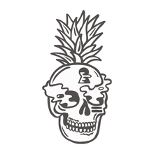 Load image into Gallery viewer, Young &amp; Sick Pineapple Skull Enamel Pin
